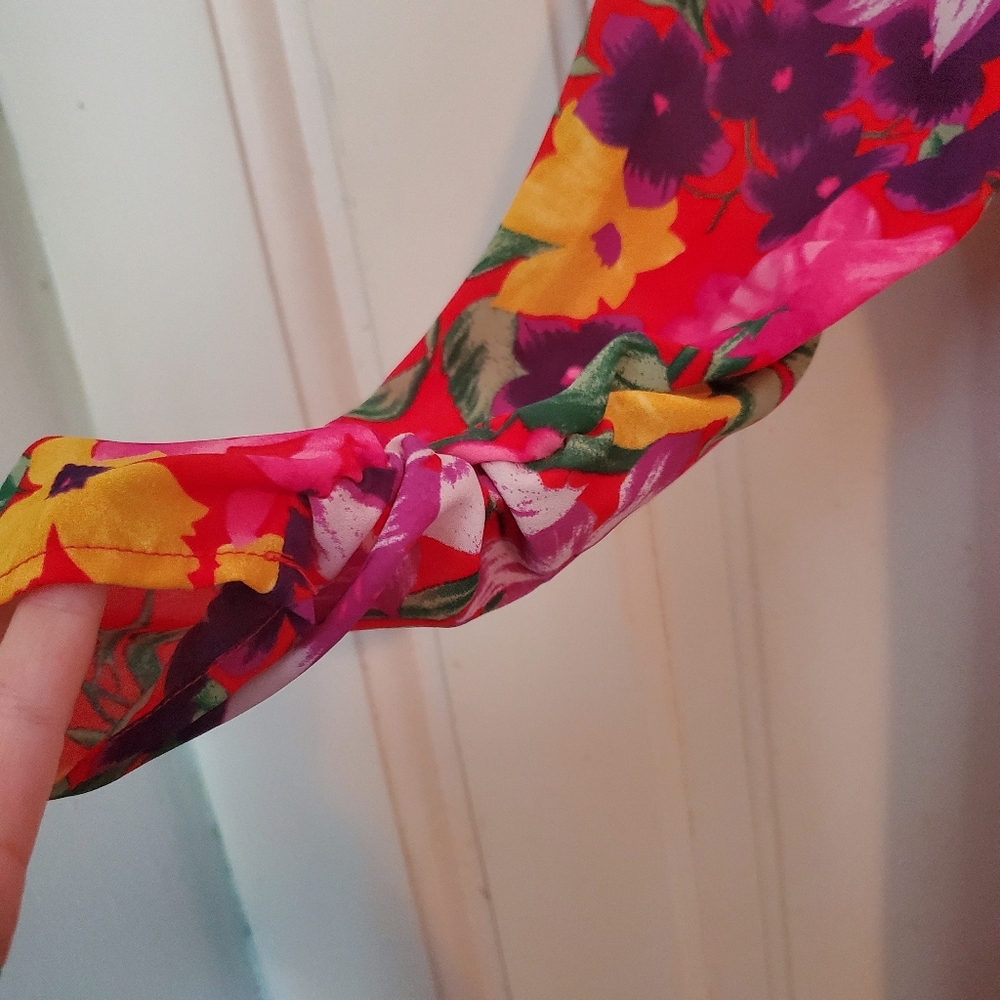 Rixo x Target Red Floral Samba Dress - Picture 7 of 11